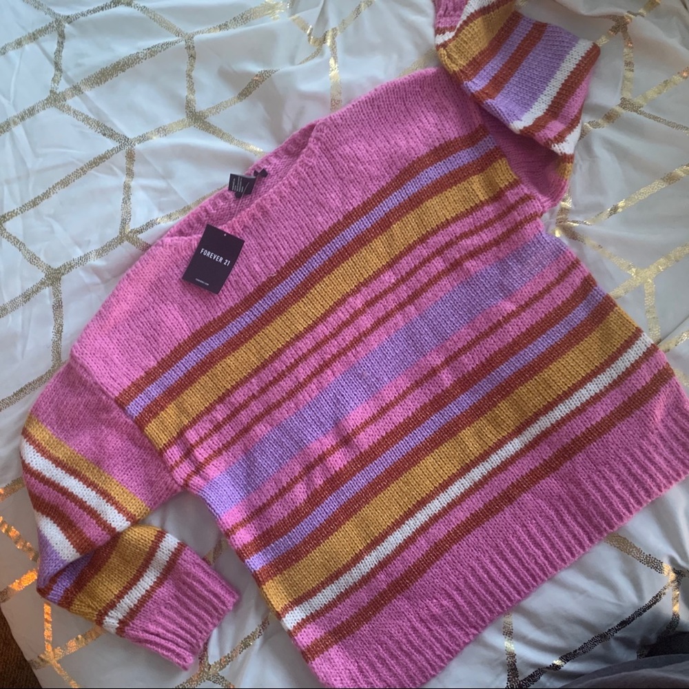 Colorful Oversized Sweater NWT